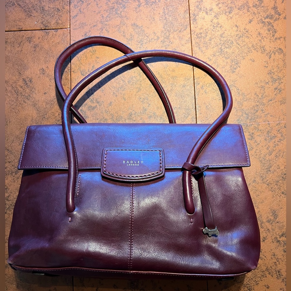 Radley London Leather Flapover Satchel